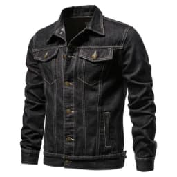 2026 New Autumn Men's Casual Workwear Jeans Jacket Loose Casual Versatile Youthful Male Solid Color Tops Dnim Mens Outwear