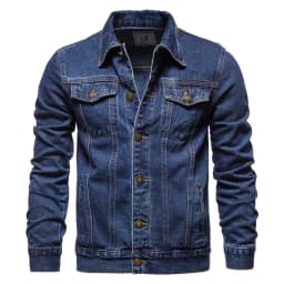 2026 New Autumn Men's Casual Workwear Jeans Jacket Loose Casual Versatile Youthful Male Solid Color Tops Dnim Mens Outwear