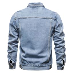 2026 New Autumn Men's Casual Workwear Jeans Jacket Loose Casual Versatile Youthful Male Solid Color Tops Dnim Mens Outwear