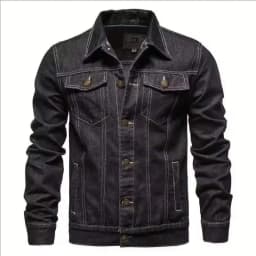 2026 New Autumn Men's Casual Workwear Jeans Jacket Loose Casual Versatile Youthful Male Solid Color Tops Dnim Mens Outwear