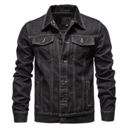 2026 New Autumn Men's Casual Workwear Jeans Jacket Loose Casual Versatile Youthful Male Solid Color Tops Dnim Mens Outwear
