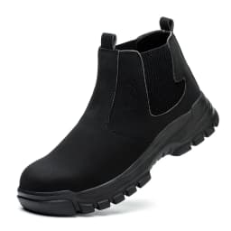 Waterproof Safety Boots Men Indestructible Steel Toe Work Boots Anti-smash Stab-resistant Safety Shoes Biker Botas Para Hombre