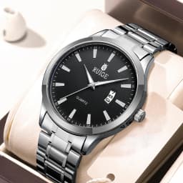 RUIGE Fashion Men's Watch Roman Scale Minimalist Men's Famous Watch Night Glow Waterproof Trendy Watch