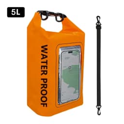 2L 5L Dry Bag Swimming Pack Touch Screen Outdoor Waterproof Kayak Storage Bag Trekking Drifting Rafting Surfing Boating Backpack