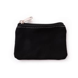 DIY Plain Canvas Cotton Bag Pure Zipper Coin Key Bag Money Pocket Women Men Hand-held Coin Purse Small Wallet Kid