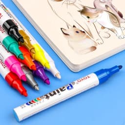 Waterproof Oily Painting Mark Pen Car Tyre Tire Tread Rubber Metal Permanent Paint Art Marker Pen School Stationery Supplies