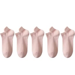 5 Pairs/Lot Socks women's Casual Breathable White Ankle Sock Summer Low Cut Thin Short No-Show Elastic Sox Calcetines