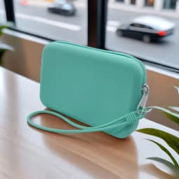 Rectangle Silicone Cosmetic Bag Coin Purse Small Item Bag Women