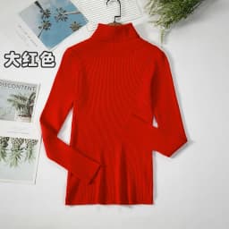 2026 Simple Women Turtleneck Sweater Winter Fashion Pullover Elastic Knit Ladies Jumper Casual Solid Black Female Basic Tops