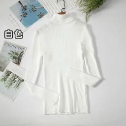 2026 Simple Women Turtleneck Sweater Winter Fashion Pullover Elastic Knit Ladies Jumper Casual Solid Black Female Basic Tops
