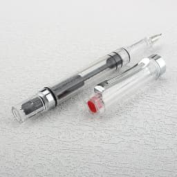 Lanbitou Transparent Fountain Pen Bent 1.0mm Hooded Nib Piston Filler Ink Pens for Writing School Office Supplies Stationery