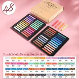 Marie's Soft Chalk Pastels,12/24/36/48 Colors,Drawing Stick for Artist,Professional,Pigment Painting Pen Tool,Powder Color Pens