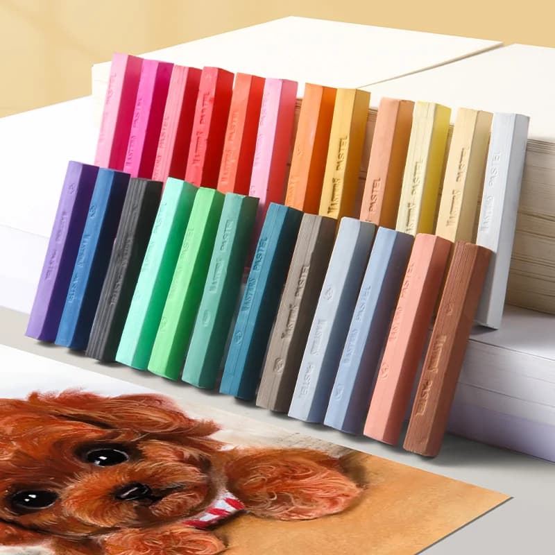 Marie's Soft Chalk Pastels,12/24/36/48 Colors,Drawing Stick for Artist,Professional,Pigment Painting Pen Tool,Powder Color Pens