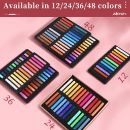 Marie's Soft Chalk Pastels,12/24/36/48 Colors,Drawing Stick for Artist,Professional,Pigment Painting Pen Tool,Powder Color Pens