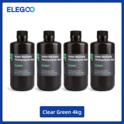 ELEGOO Water Washable 3D Printer Resin LCD UV-Curing Resin 405nm Standard Photopolymer Resin for LCD 3D Printing 1000g