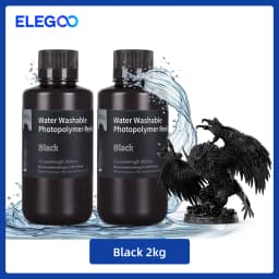 ELEGOO Water Washable 3D Printer Resin LCD UV-Curing Resin 405nm Standard Photopolymer Resin for LCD 3D Printing 1000g