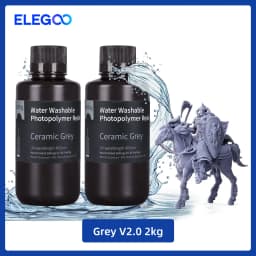ELEGOO Water Washable 3D Printer Resin LCD UV-Curing Resin 405nm Standard Photopolymer Resin for LCD 3D Printing 1000g