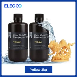 ELEGOO Water Washable 3D Printer Resin LCD UV-Curing Resin 405nm Standard Photopolymer Resin for LCD 3D Printing 1000g