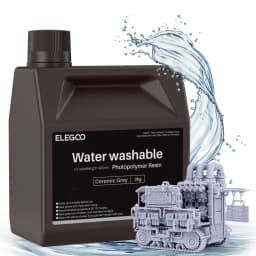 ELEGOO Water Washable 3D Printer Resin LCD UV-Curing Resin 405nm Standard Photopolymer Resin for LCD 3D Printing 1000g