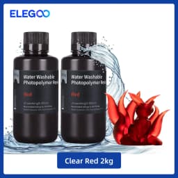 ELEGOO Water Washable 3D Printer Resin LCD UV-Curing Resin 405nm Standard Photopolymer Resin for LCD 3D Printing 1000g