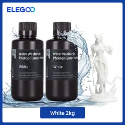 ELEGOO Water Washable 3D Printer Resin LCD UV-Curing Resin 405nm Standard Photopolymer Resin for LCD 3D Printing 1000g
