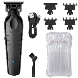 Kemei 2299 Professional Men's Hair/Beard Trimmer with Zero Gap Hair Clipper and T-Shaped Blade, Cordless Charging
