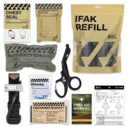 Rhino Rescue Trauma Kit,Combat Survival Gear Medical Kit,Tactical for Emergency First Aid, IFAK Refill Supplies