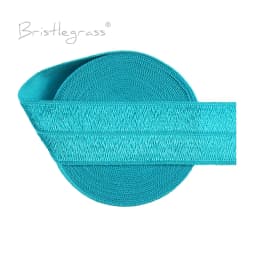 BRISTLEGRASS 2 5 10 50 100 Yard 1" 25mm Solid Shiny Fold Over Elastics Spandex Satin Bands Tape Headband Tutu Dress Sewing Trim