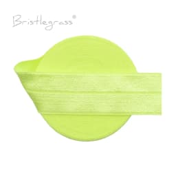 BRISTLEGRASS 2 5 10 50 100 Yard 1" 25mm Solid Shiny Fold Over Elastics Spandex Satin Bands Tape Headband Tutu Dress Sewing Trim