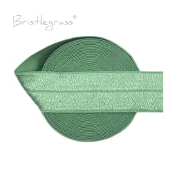 BRISTLEGRASS 2 5 10 50 100 Yard 1" 25mm Solid Shiny Fold Over Elastics Spandex Satin Bands Tape Headband Tutu Dress Sewing Trim
