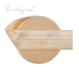 BRISTLEGRASS 2 5 10 50 100 Yard 1" 25mm Solid Shiny Fold Over Elastics Spandex Satin Bands Tape Headband Tutu Dress Sewing Trim
