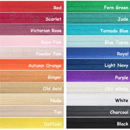 BRISTLEGRASS 2 5 10 50 100 Yard 1" 25mm Solid Shiny Fold Over Elastics Spandex Satin Bands Tape Headband Tutu Dress Sewing Trim