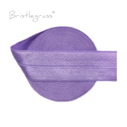 BRISTLEGRASS 2 5 10 50 100 Yard 1" 25mm Solid Shiny Fold Over Elastics Spandex Satin Bands Tape Headband Tutu Dress Sewing Trim