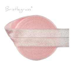 BRISTLEGRASS 2 5 10 50 100 Yard 1" 25mm Solid Shiny Fold Over Elastics Spandex Satin Bands Tape Headband Tutu Dress Sewing Trim