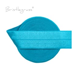 BRISTLEGRASS 2 5 10 50 100 Yard 1" 25mm Solid Shiny Fold Over Elastics Spandex Satin Bands Tape Headband Tutu Dress Sewing Trim