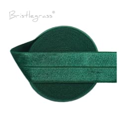 BRISTLEGRASS 2 5 10 50 100 Yard 1" 25mm Solid Shiny Fold Over Elastics Spandex Satin Bands Tape Headband Tutu Dress Sewing Trim