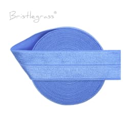 BRISTLEGRASS 2 5 10 50 100 Yard 1" 25mm Solid Shiny Fold Over Elastics Spandex Satin Bands Tape Headband Tutu Dress Sewing Trim