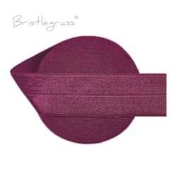 BRISTLEGRASS 2 5 10 50 100 Yard 1" 25mm Solid Shiny Fold Over Elastics Spandex Satin Bands Tape Headband Tutu Dress Sewing Trim