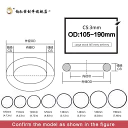 CS 2.2/2.5/3mm OD6-180mm NBR O-Ring Nitrile Rubber O-Ring Sealing Seal Gasket Ring Seal Waterproof, Wear-resistant And Elastic