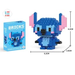 Cartoon Character Building Blocks Set - LiLo Stitch Winnie the Pooh Alien Tigger Toy Creative Gift Model Kit