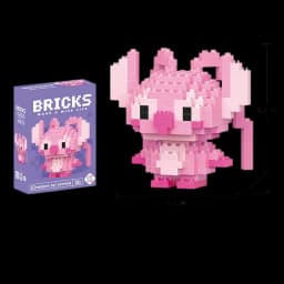 Cartoon Character Building Blocks Set - LiLo Stitch Winnie the Pooh Alien Tigger Toy Creative Gift Model Kit