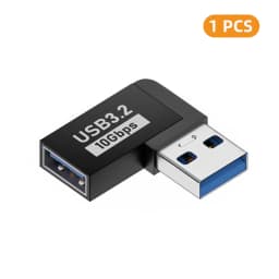 90 Degree USB 3.0 Male to Female Right Angle Extension Adapter USB Upward Elbow Adapter 10Gbps For Laptop PC Connector Converte
