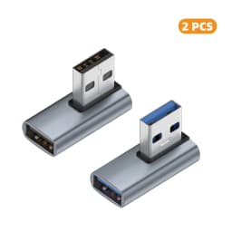 90 Degree USB 3.0 Male to Female Right Angle Extension Adapter USB Upward Elbow Adapter 10Gbps For Laptop PC Connector Converte
