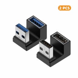 90 Degree USB 3.0 Male to Female Right Angle Extension Adapter USB Upward Elbow Adapter 10Gbps For Laptop PC Connector Converte