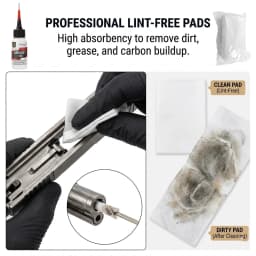 Airsoft Silicone Lubricant with Precision Needle Tip & Cleaning Wipes for Paintball GBB AEG O-Rings Petroleum-Free Oil 30ml Set