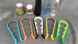 Multifunctional Four-in-One Size Bottle Cap Opener Non-Slip Twist-On Kitchen Household Tool