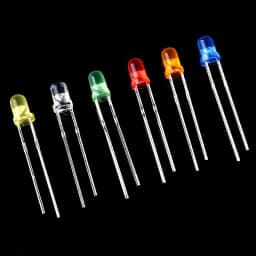 200 PCS,3mm 5mm,LED Diodes Assorted Kit,White Green Red Blue Yellow,LED Light Emitting Diode Electronic Kit,Indicator Lights