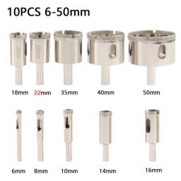 1Pc 3-100mm Glass Hole Saw Diamond Coated Drill Bits Drilling Crown for Tile Marble Ceramic Power Tools