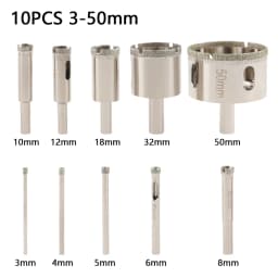 1Pc 3-100mm Glass Hole Saw Diamond Coated Drill Bits Drilling Crown for Tile Marble Ceramic Power Tools