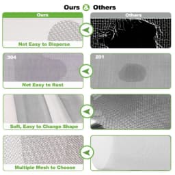1pcs 304 Stainless Steel Filter Screen 5/8/20/30/40-500 Mesh Woven Wire High Quality Stainless Steel Screening Filter Sheet